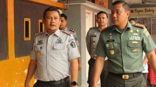 PERKUAT SINERGITAS KEPALA RUTAN KELAS I PEKANBARU TERIMA KUNJUNGAN DANDIM 0301 PEKANBARU